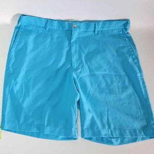 PETER MILLER Men's Flat Front Golf Shorts Size W38 Bright Blue